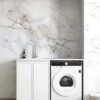 Hampshire Laundry Cabinet With Stone Top And Sink | 1300*600*900mm -HERA Bathware Sales hampshire laundry cabinet with stone top and sink 1300600900mmpure whitematte whitelaundry cabinetotti 959487