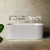 Havana Back To Wall Fluted Bathtub