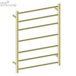 Heated Towel Ladders - Brushed Gold