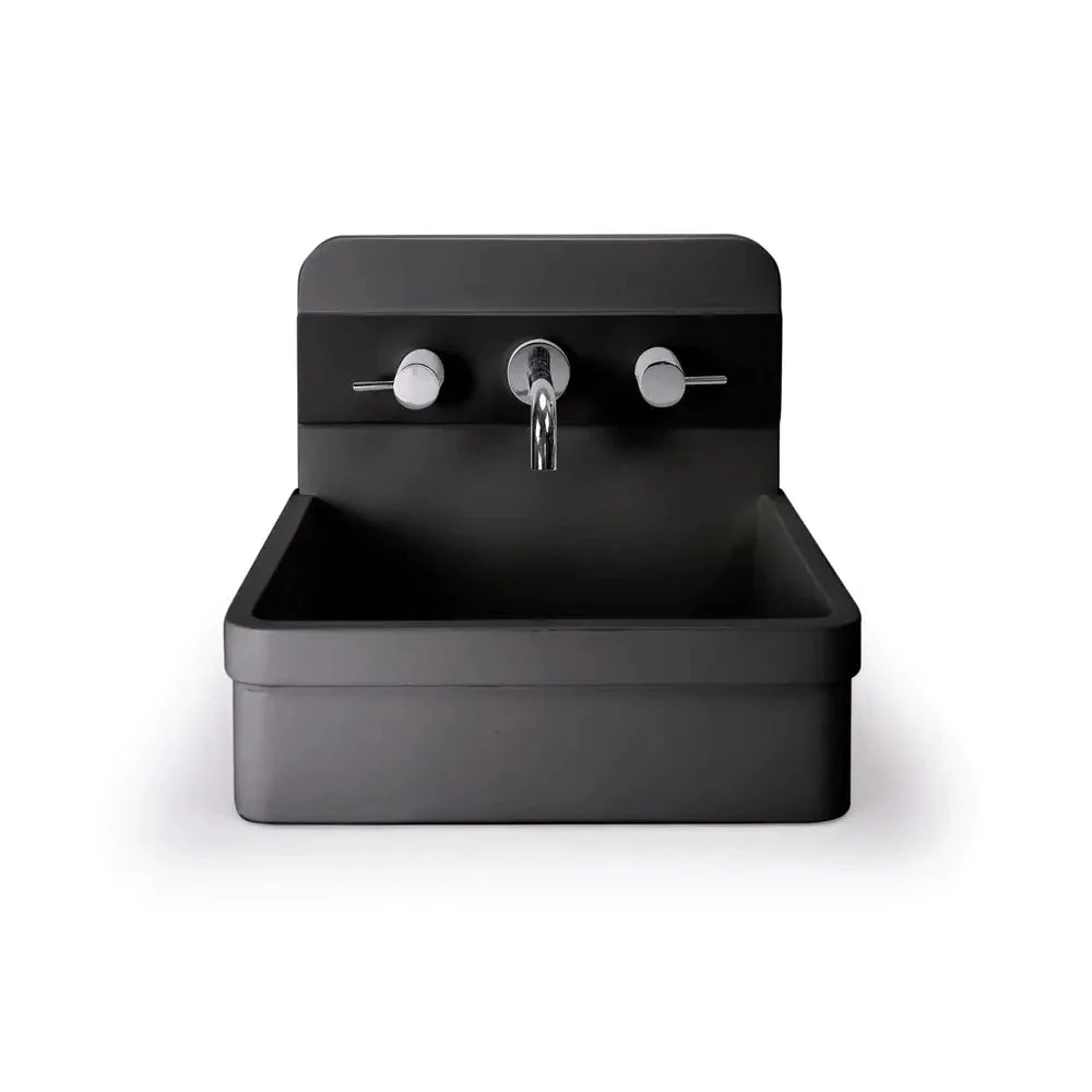 HERBERT BASIN - TWO TONE - WALL HUNG HERBERT BASIN - TWO TONE - WALL HUNG -HERA Bathware Sales herbert basin two tone wall hungcharcoalnood co 283910