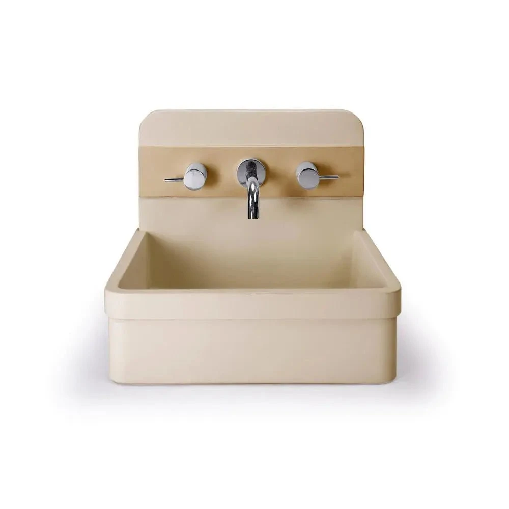 HERBERT BASIN - TWO TONE - WALL HUNG HERBERT BASIN - TWO TONE - WALL HUNG -HERA Bathware Sales herbert basin two tone wall hungcustardnood co 110854