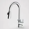 Husk Dual Spray Pull Out Sink Mixer - Lead Free | Caroma -HERA Bathware Sales husk retractable dual spray sink mixerchromekitchen mixerdorf 633221