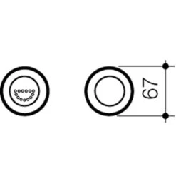 Invisi Series II® Round Dual Flush Raised Care Remote Buttons (Plastic) | Caroma 4 Invisi Series II® Round Dual Flush Raised Care Remote Buttons (Plastic) | Caroma -HERA Bathware Sales invisi series ii round dual flush raised care remote buttonsplastic satinflush buttoncaroma 847399