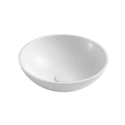Jazz Solid Surface Round Basin Above Counter 400*400*140mm | BNK -HERA Bathware Sales jazz solid surface round basin above counter 400400140mm bnkmatte whiteabove counter basinbnk 355619