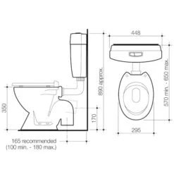 JUNIOR 100 Connector Toilet Suite | CAROMA 4 JUNIOR 100 Connector Toilet Suite | CAROMA -HERA Bathware Sales junior 100 connector toilet suite caromap traptoiletcaroma 879027