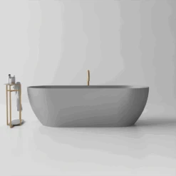 Justina Stone Bath - Outdoor Bath - 1800mm - ST12 1800 | Stonebaths -HERA Bathware Sales justina stone bath outdoor bath 1800mm st12 1800concrete greytoka lite 384180