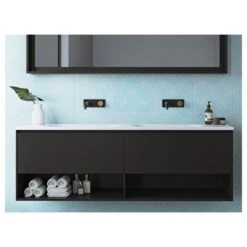 Kansas Vanity Collection 600-1800mm Cabinet Only -HERA Bathware Sales kansas vanity collection 600 1800mm cabinet onlycenter bowl600mmtimberline 697687