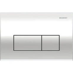 Kappa50 Dual Flush Button | Geberit -HERA Bathware Sales kappa50 dual flush button geberitbright chrome plated die cast zincflush buttoninspire bathware 183832
