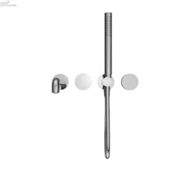 KARA Progressive Shower System With Spout With Seperate Plate230/250mm -HERA Bathware Sales kara progressive shower system with spout with seperate plate230250mm230mmchromeshower railsnero tapware 399155