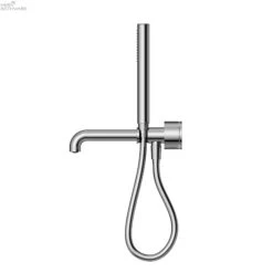 KARA Progressive Shower System With Spout With Seperate Plate230/250mm -HERA Bathware Sales kara progressive shower system with spout with seperate plate230250mm230mmchromeshower railsnero tapware 752820