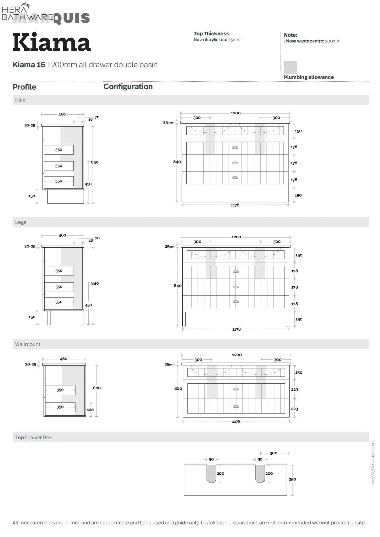 Kiama 1200mm Bathroom Wall Hung Vanity | Drawer Version Kiama 1200mm Bathroom Wall Hung Vanity | Drawer Version -HERA Bathware Sales kiama 1200mm bathroom wall hung vanity drawer versioncenter bowlnova acrylic top no tap holevanitiesmarquis 124639