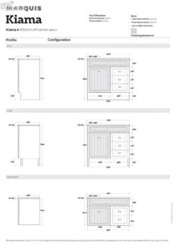 Kiama 900mm Bathroom Vanity -HERA Bathware Sales kiama 900mm bathroom vanitycenter bowlnova acrylic top no tap holevanitiesmarquis 493381