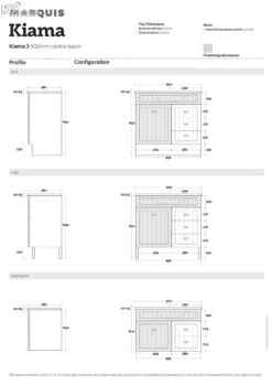 Kiama 900mm Bathroom Vanity -HERA Bathware Sales kiama 900mm bathroom vanitycenter bowlnova acrylic top no tap holevanitiesmarquis 852775