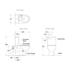 Kohler Dual Side Entry Toilet Suite -HERA Bathware Sales kohler dual side entry toilet suitekohler 881037