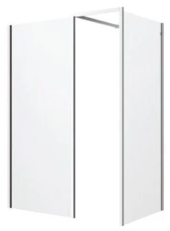 Kubix Shower Walk-in Panel With Kubix Joiner | Oceano -HERA Bathware Sales kubix shower walk in panel with kubix joiner oceanochrome joiner900mm 823 843shower screenoceano 326140