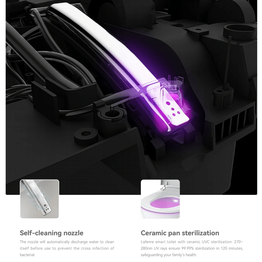 Lafeme AutoLux Inwall Cistern Floor Pan Rimless Smart Toilet ST23 Lafeme AutoLux Inwall Cistern Floor Pan Rimless Smart Toilet ST23 -HERA Bathware Sales lafeme autolux inwall cistern floor pan rimless smart toilet st23matte blacktoiletlafeme 971002