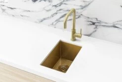 Lavello Bar Sink - Single Bowl 382 X 272mm -HERA Bathware Sales lavello bar sink single bowl 382 x 272mmbrushed nickelkitchen sinkmeir 249526