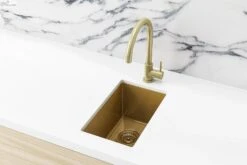 Lavello Bar Sink - Single Bowl 382 X 272mm -HERA Bathware Sales lavello bar sink single bowl 382 x 272mmbrushed nickelkitchen sinkmeir 730522