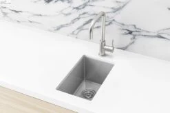 Lavello Bar Sink - Single Bowl 382 X 272mm -HERA Bathware Sales lavello bar sink single bowl 382 x 272mmbrushed nickelkitchen sinkmeir 738035
