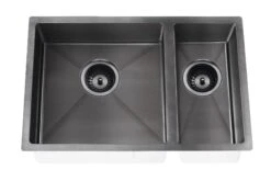 Lavello Kitchen Sink - One And Half Bowl 670 X 440mm -HERA Bathware Sales lavello kitchen sink one and half bowl 670 x 440mmbrushed nickelkitchen sinkmeir 296906