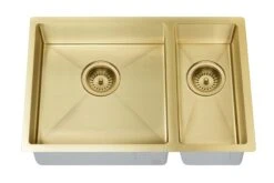 Lavello Kitchen Sink - One And Half Bowl 670 X 440mm -HERA Bathware Sales lavello kitchen sink one and half bowl 670 x 440mmbrushed nickelkitchen sinkmeir 304531
