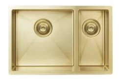 Lavello Kitchen Sink - One And Half Bowl 670 X 440mm -HERA Bathware Sales lavello kitchen sink one and half bowl 670 x 440mmbrushed nickelkitchen sinkmeir 603637