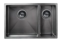Lavello Kitchen Sink - One And Half Bowl 670 X 440mm -HERA Bathware Sales lavello kitchen sink one and half bowl 670 x 440mmbrushed nickelkitchen sinkmeir 662272