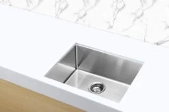 Lavello Kitchen Sink - Single Bowl 380 X 440mm -HERA Bathware Sales lavello kitchen sink single bowl 380 x 440mmbrushed nickelkitchen sinkmeir 661864