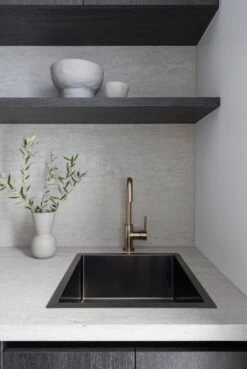 Lavello Kitchen Sink - Single Bowl 450 X 450mm -HERA Bathware Sales lavello kitchen sink single bowl 450 x 450mmbrushed nickelkitchen sinkmeir 265664