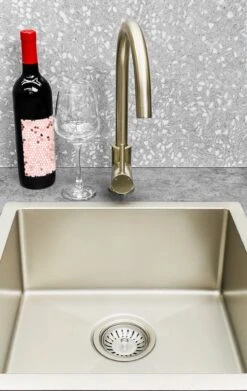 Lavello Kitchen Sink - Single Bowl 450 X 450mm -HERA Bathware Sales lavello kitchen sink single bowl 450 x 450mmbrushed nickelkitchen sinkmeir 557847