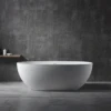 Leah Soild Surface Bathtub 1650mm | Matte White