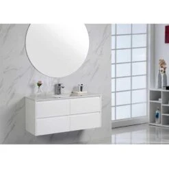 Leona Gloss White Wall Hung Vanity 600-1800mm