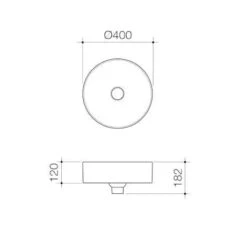 LIANO II 400mm Round Above Counter Basin | CAROMA 9 LIANO II 400mm Round Above Counter Basin | CAROMA -HERA Bathware Sales liano ii 400mm round above counter basin caromamatte whiteabove counter basincaroma 777582