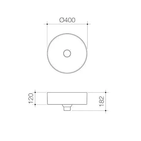 LIANO II 400mm Round Above Counter Basin | CAROMA LIANO II 400mm Round Above Counter Basin | CAROMA -HERA Bathware Sales liano ii 400mm round above counter basin caromamatte whiteabove counter basincaroma 777582