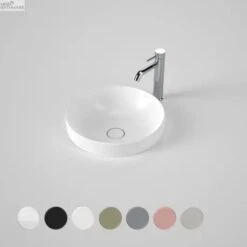 LIANO II 400mm Round Semi-Insert Basin | CAROMA 7 LIANO II 400mm Round Semi-Insert Basin | CAROMA -HERA Bathware Sales liano ii 400mm round semi insert basin caromagloss whitebasincaroma 418663