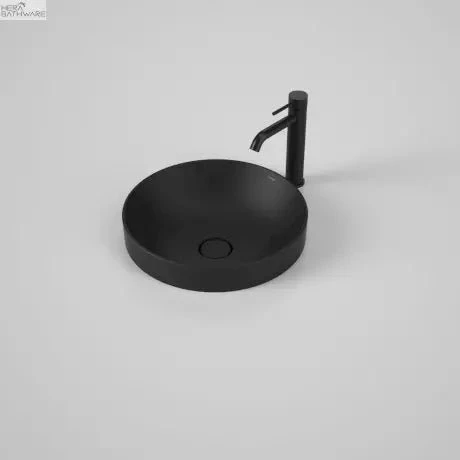 LIANO II 400mm Round Semi-Insert Basin | CAROMA LIANO II 400mm Round Semi-Insert Basin | CAROMA -HERA Bathware Sales liano ii 400mm round semi insert basin caromamatte blackbasincaroma 668477
