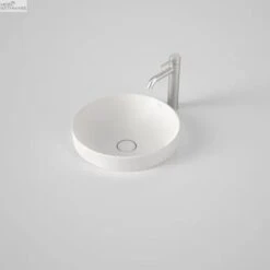 LIANO II 400mm Round Semi-Insert Basin | CAROMA 8 LIANO II 400mm Round Semi-Insert Basin | CAROMA -HERA Bathware Sales liano ii 400mm round semi insert basin caromamatte whitebasincaroma 170587