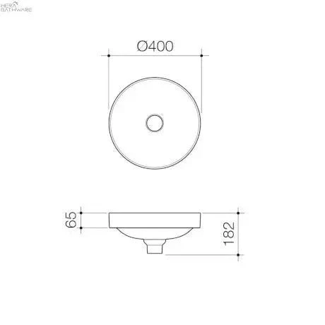 LIANO II 400mm Round Semi-Insert Basin | CAROMA LIANO II 400mm Round Semi-Insert Basin | CAROMA -HERA Bathware Sales liano ii 400mm round semi insert basin caromamatte whitebasincaroma 443512
