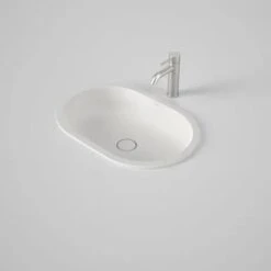 LIANO II 580mm PILL Under/Over Counter Basin | CAROMA -HERA Bathware Sales liano ii 580mm pill underover counter basin caromagloss whitebasincaroma 298323