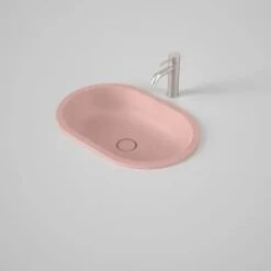 LIANO II 580mm PILL Under/Over Counter Basin | CAROMA -HERA Bathware Sales liano ii 580mm pill underover counter basin caromamatte pinkbasincaroma 279955