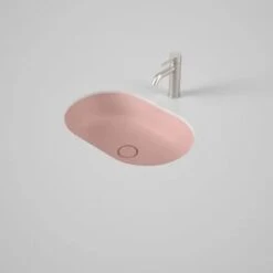 LIANO II 580mm PILL Under/Over Counter Basin | CAROMA -HERA Bathware Sales liano ii 580mm pill underover counter basin caromamatte pinkbasincaroma 481758
