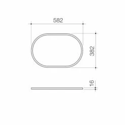 LIANO II 600mm PILL Basin Dress Ring | CAROMA 6 LIANO II 600mm PILL Basin Dress Ring | CAROMA -HERA Bathware Sales liano ii 600mm pill basin dress ring caromachromebasin accessoriescaroma 169845