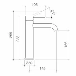 LIANO II Mid Tower Basin Mixer | CAROMA 7 LIANO II Mid Tower Basin Mixer | CAROMA -HERA Bathware Sales liano ii mid tower basin mixer caromabrushed brass lftall basin mixercaroma 855789