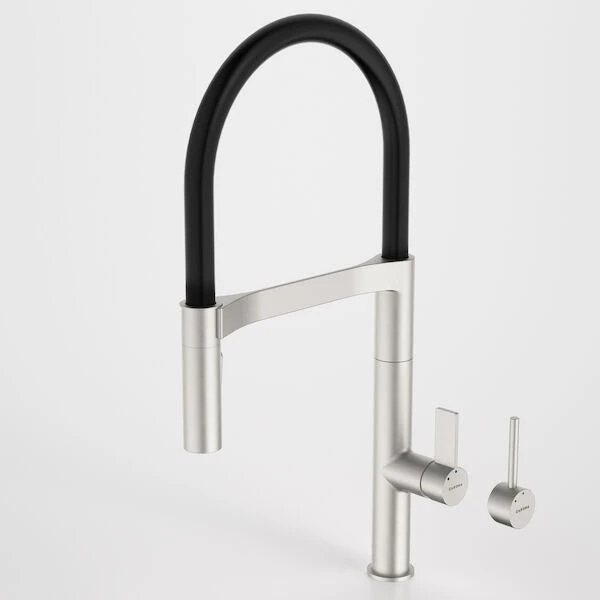 LIANO II Pull Down Sink Mixer with Dual Spray | CAROMA LIANO II Pull Down Sink Mixer With Dual Spray | CAROMA -HERA Bathware Sales liano ii pull down sink mixer with dual spray caromamatte blackkitchen mixercaroma 409986