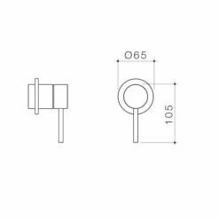 LIANO II Shower/Bath Mixer Trim Kit Only | CAROMA 6 LIANO II Shower/Bath Mixer Trim Kit Only | CAROMA -HERA Bathware Sales liano ii showerbath mixer trim kit only caromabrushed nickelshower mixer trim kitcaroma 595337