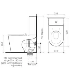 LIANO Junior Cleanflush® Wall Faced Toilet Suite | CAROMA -HERA Bathware Sales liano junior cleanflush wall faced toilet suite caromatoiletcaroma 856916