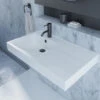LIANO NEXUS Wall Basin 750mm Right Hand Shelf | CAROMA -HERA Bathware Sales liano nexus wall basin 750mm right hand shelf caromaliano nexus 750 wall basin rhs one tap holebasincaroma 577463