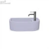 Loop 01 Basin - Overflow - Surface Mount Lilac -HERA Bathware Sales loop 01 basin overflow surface mount lilacblackno tap holenood co 835810