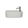Loop 01 Basin - Overflow - Surface Mount Mint -HERA Bathware Sales loop 01 basin overflow surface mount mintblackno tap holenood co 759627