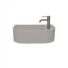 Loop 01 Basin - Overflow - Surface Mount Sky Grey 1 Loop 01 Basin - Overflow - Surface Mount Sky Grey -HERA Bathware Sales loop 01 basin overflow surface mount sky greyblackno tap holenood co 790459